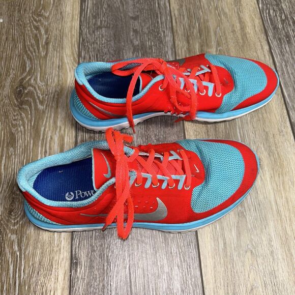 Nike Womens US Size 9.5 FS Lite Run 616684-600 Red Blue Running Sneaker Shoes - Picture 2 of 12